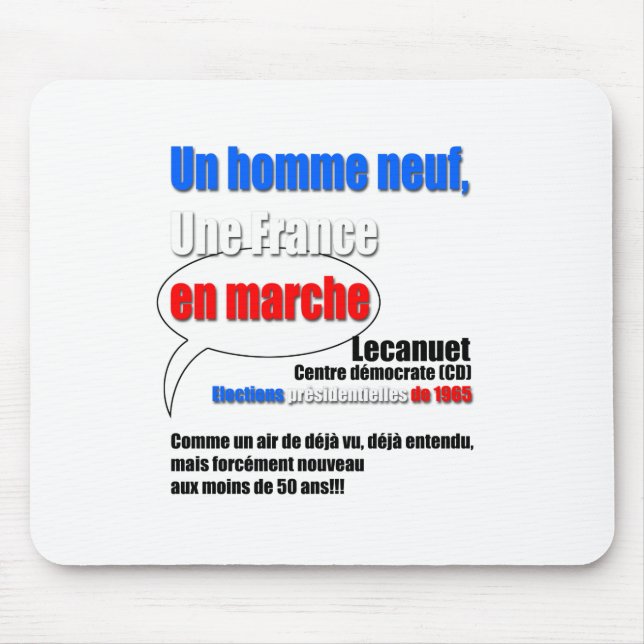 Slogan En Marche Mousepad (Front)