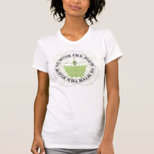 Slogan Green Lotus T-Shirt