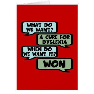 Slogan offensif de dyslexie