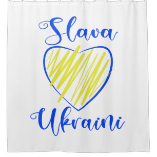 Slogan Slava Ukraini Glory to Ukraine heart   