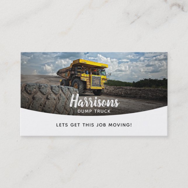 Slogans de camion de pompe Cartes de visite (Devant)