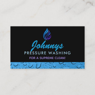 Slogans de lavage de pression Cartes de visite