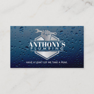 Slogans de plomberie Cartes de visite