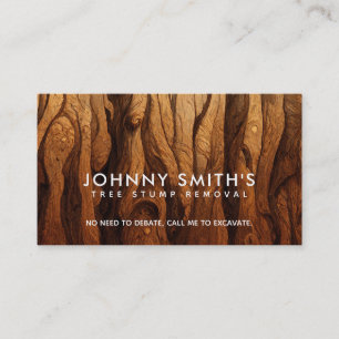 Slogans de suppression de souche d'arbre Cartes de