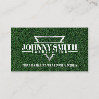 Slogans de tondeuse d'herbe Carte de visite