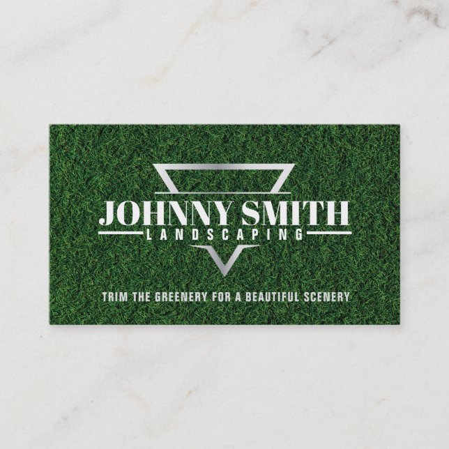 Slogans de tondeuse d'herbe Carte de visite (Devant)