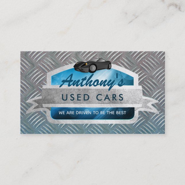 Slogans de voitures usagées Cartes de visite (Devant)