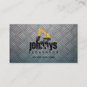 Slogans d'excavateur Cartes de visite