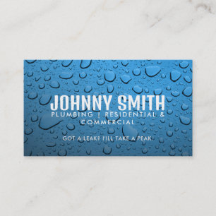 Slogans en plombier Carte de visite