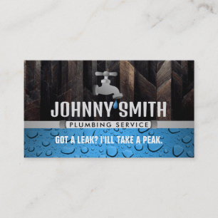 Slogans en plombier Carte de visite