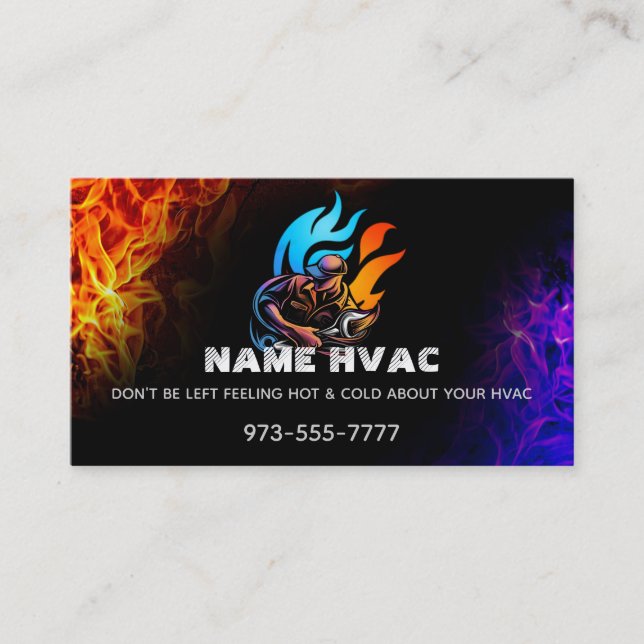 Slogans HVAC Cartes de visite (Devant)