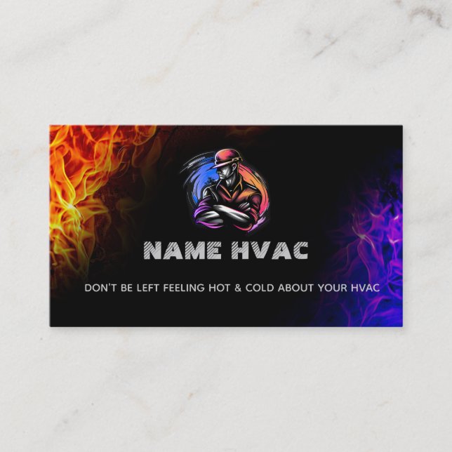 Slogans HVAC Cartes de visite (Devant)