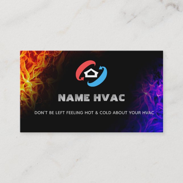 Slogans HVAC Cartes de visite (Devant)