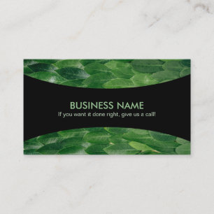 Slogans paysagers Cartes de visite