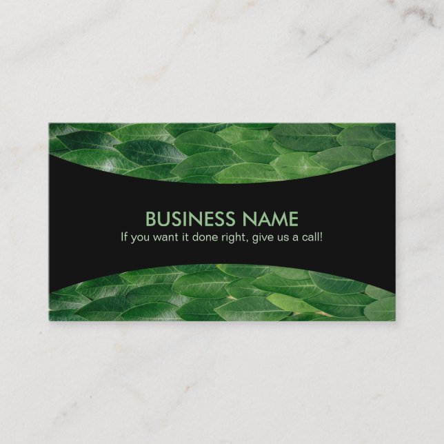 Slogans paysagers Cartes de visite (Devant)