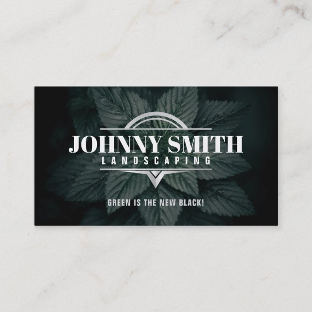 Slogans paysagers Cartes de visite (Devant)