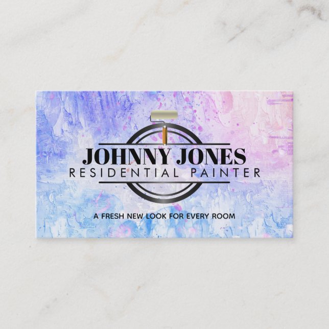 Slogans peintres Cartes de visite (Devant)