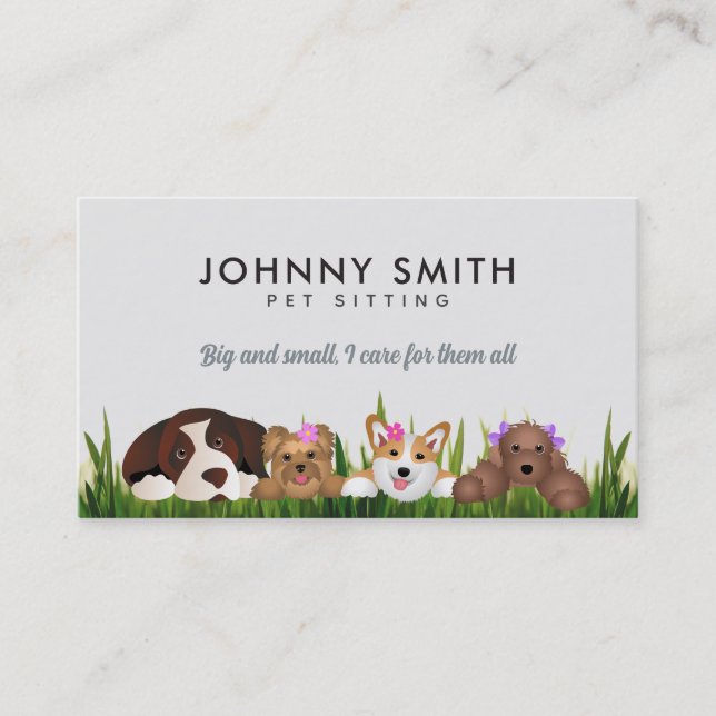 Slogans pour animaux de compagnie Carte de visite (Devant)