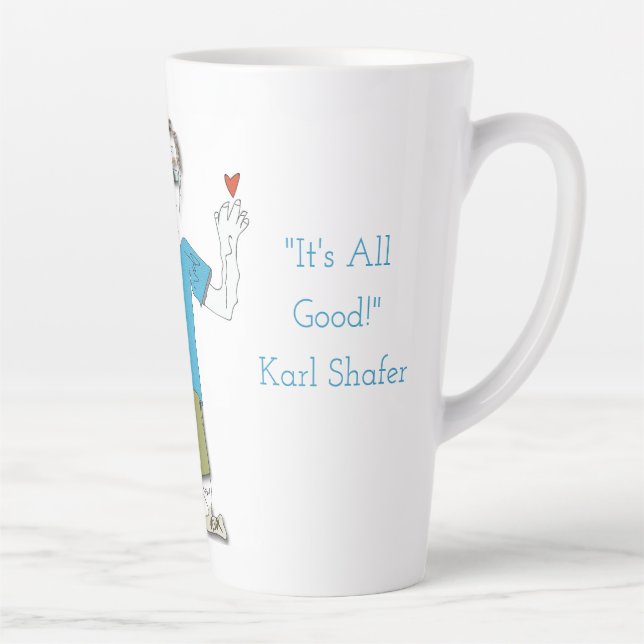 'Slooky' - "Tout va bien !" Tasse latte (Droite)