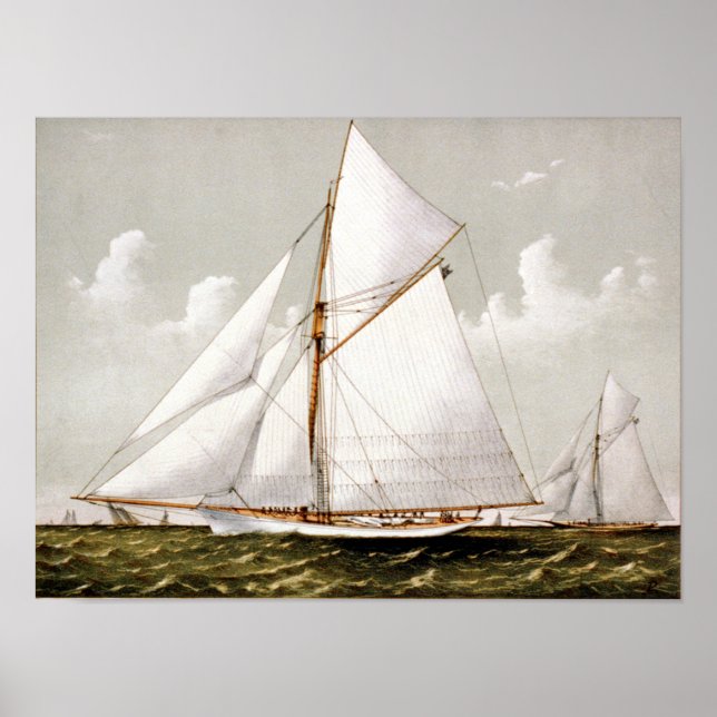 Sloop Yacht Volunteer  - 1887 Poster (Front)
