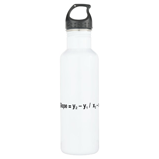 Slope Formula Math Mathematical Physics 710 Ml Water Bottle (Front)
