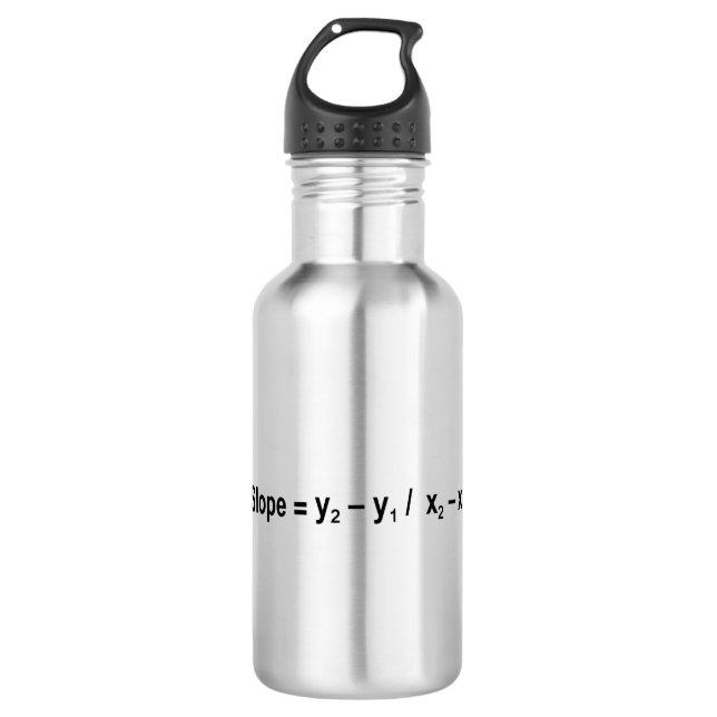 Slope Formula Math Mathematical Physics 710 Ml Water Bottle (Front)