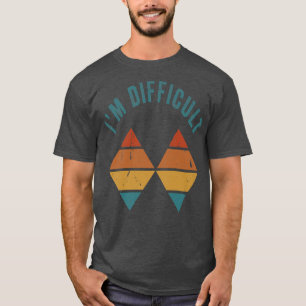 Slope I'm Difficult Double Vintage Diamonds Ski Sn T-Shirt