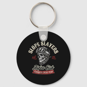 Slope Slayers Freestyle Skiing Skiers Winter Adven Keychain