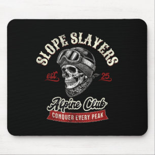 Slope slayers freestyle skiing skiers winter mouse pad