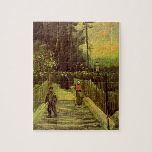 Sloping Path in Montmartre by Vincent van Gogh Jigsaw Puzzle
