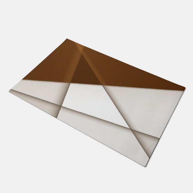 Sloping triangle with shadow, modern classic style doormat (Angled)
