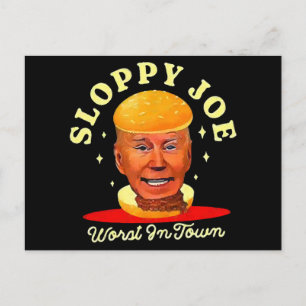 Sloppy Joe Biden Anti President Holiday Postcard