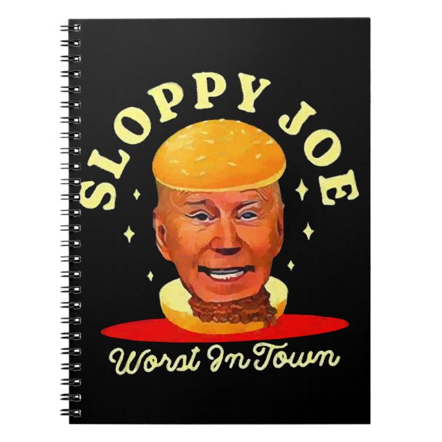 Sloppy Joe Biden Anti President  Notebook (Front)