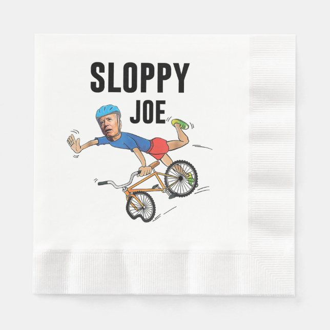 Sloppy Joe Tee Running The Country Is Like Riding  Napkin (Front)