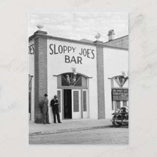 Sloppy Joe's Bar, Key West, 1930s Postcard