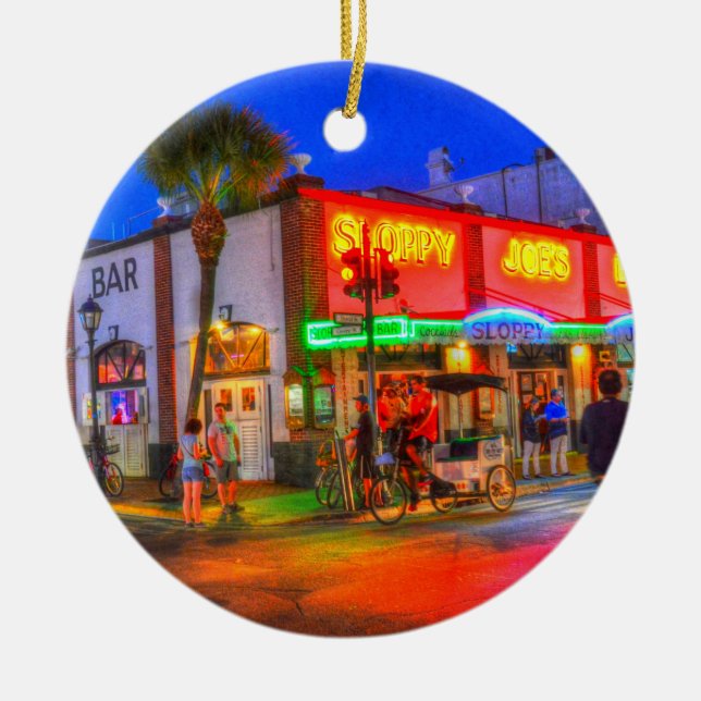 Sloppy Joe's Key West Ceramic Ornament (Front)