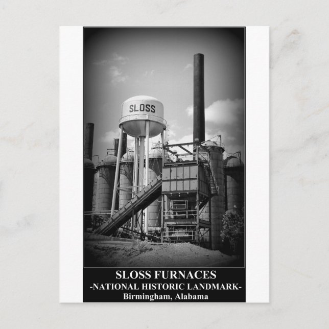 SLOSS FURNACES - National Historic Landmark Postcard (Front)