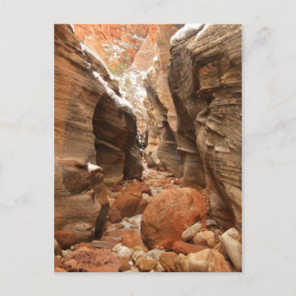 Slot Canyon in Zion National Park Postcard