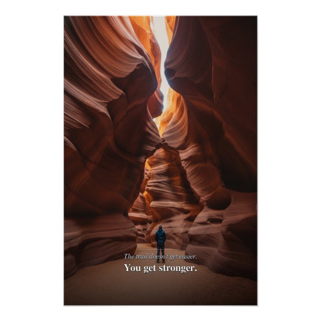 Slot Canyon Motivational Statement Poster (Front)