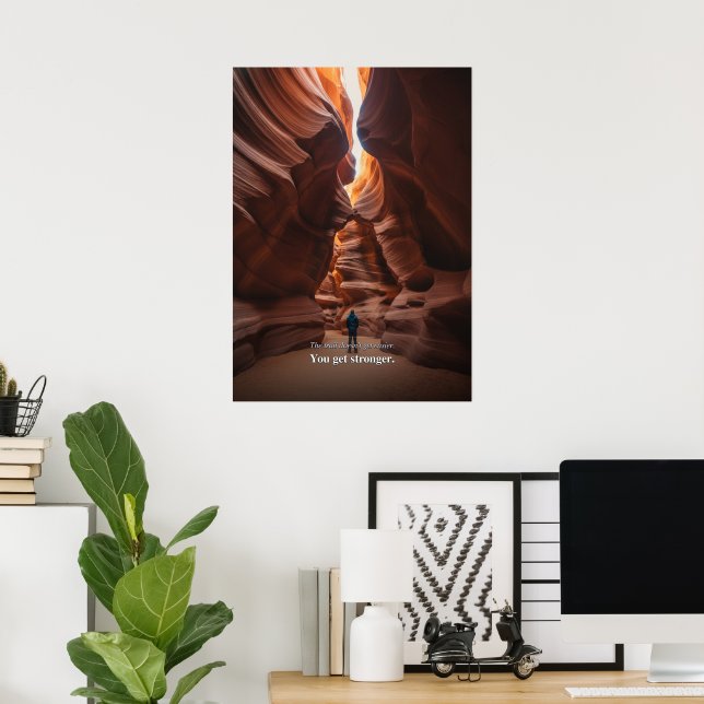 Slot Canyon Motivational Statement Poster (Home Office)