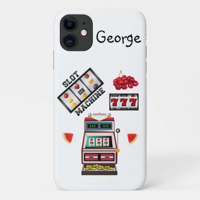 Slot Machine Casino Iphone Case (Back)