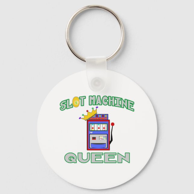 Slot Machine Queen Keychain (Front)