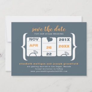 Slot Machine Save the Date - Wedding