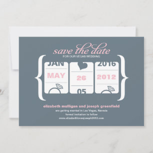 Slot Machine Save the Date - Wedding Invitation