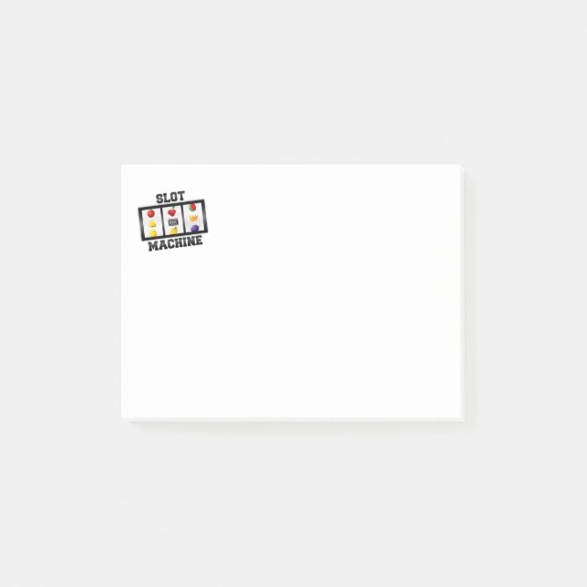 Slot Machine Tilted Icon Post-it Notes (Front)