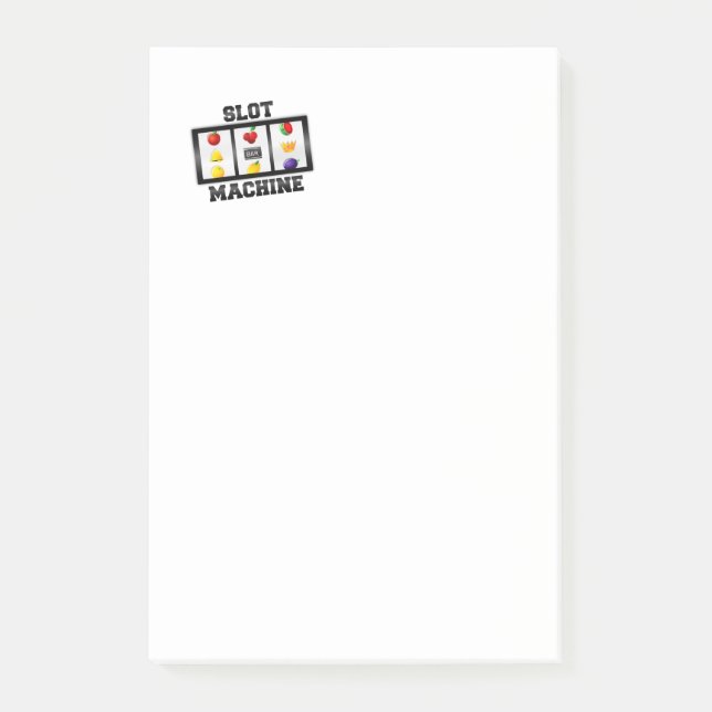 Slot Machine Tilted Icon Post-it Notes (Front)