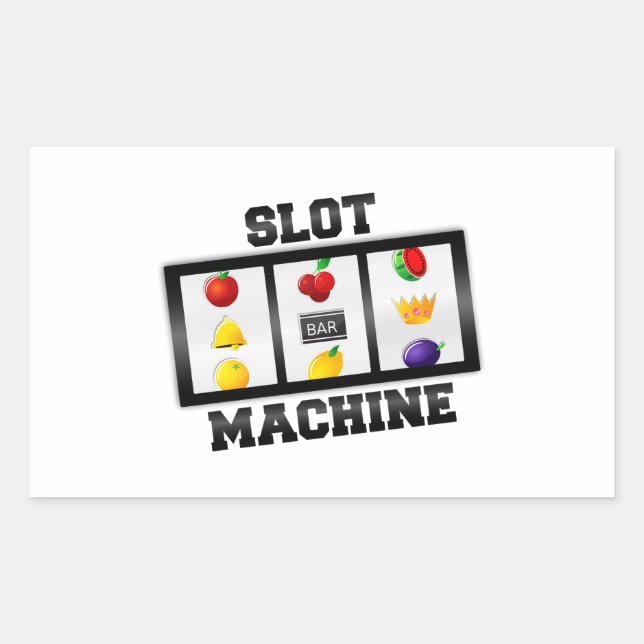 Slot Machine Tilted Icon Sticker (Front)