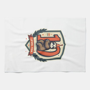 Sloth 10th Birthday Vintage Sunset Shirt 2 Kitchen Towel