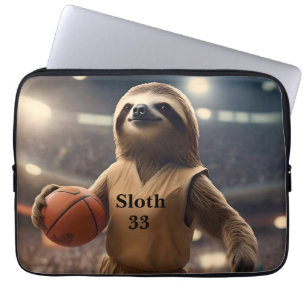 Sloth 33 Basketball Player, Laptop Sleeve