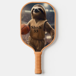 Sloth 33 Basketball Player, Pickleball Paddle